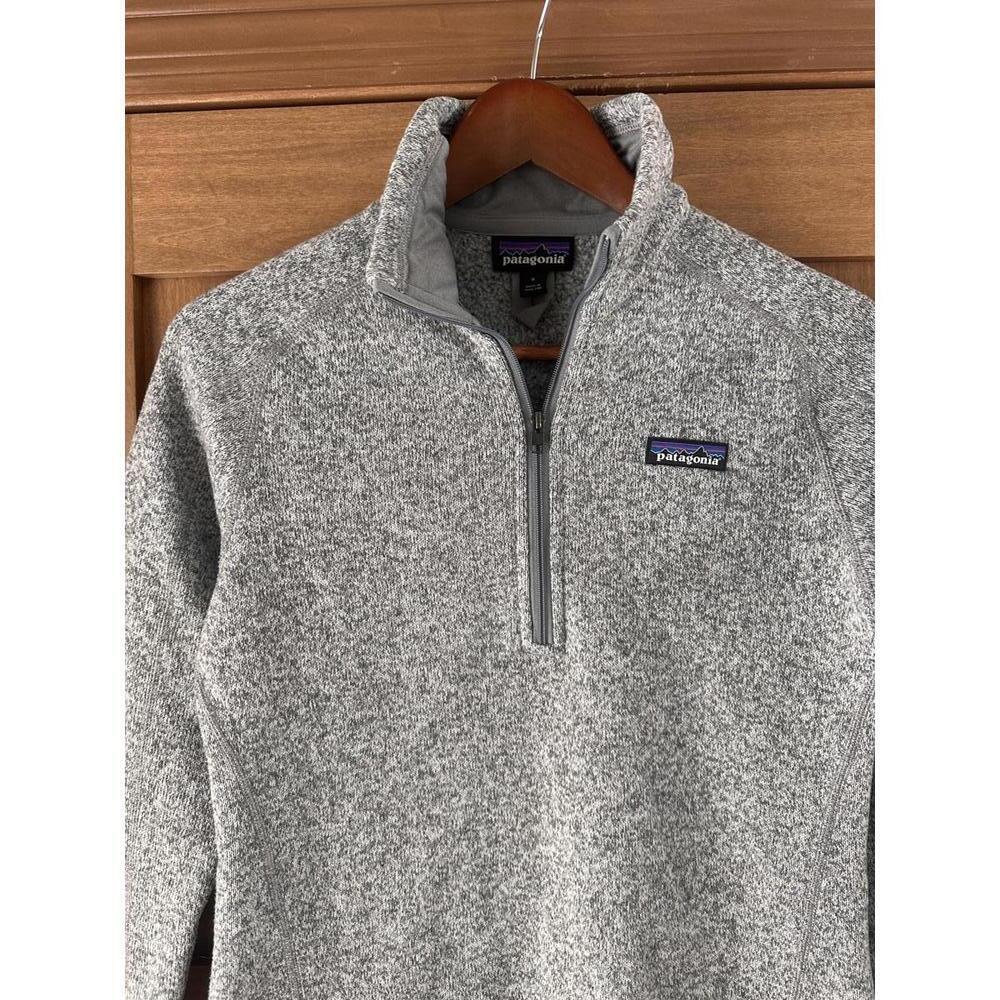 Patagonia Better Sweater 1/4-Zip Fleece Sweatshirt Gray Women’s size Small - Picture 5 of 12